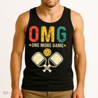 Pickleball One More Game Pickleball Player Tank Top thumb 3