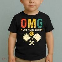 Pickleball One More Game Pickleball Player Toddler T-Shirt thumb 2