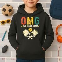Pickleball One More Game Pickleball Player Kids Hoodie thumb 2