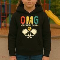Pickleball One More Game Pickleball Player Kids Hoodie thumb 3
