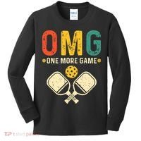 Pickleball One More Game Pickleball Player Kids Long Sleeve Shirt thumb 0
