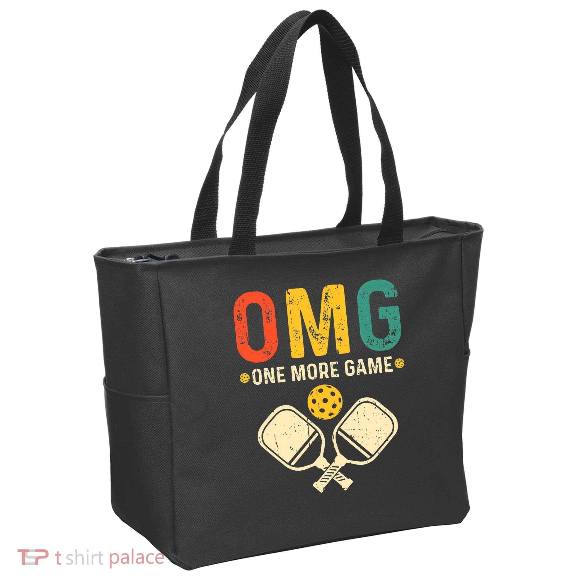Pickleball One More Game Pickleball Player Tote Bag