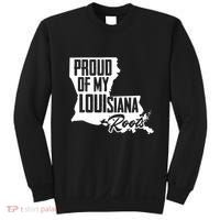 Proud Of My Louisiana Root American Louisiana Crawfish Cajun Sweatshirt thumb 0