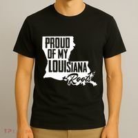 Proud Of My Louisiana Root American Louisiana Crawfish Cajun T-Shirt thumb 3