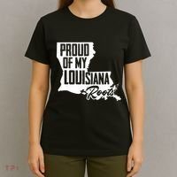 Proud Of My Louisiana Root American Louisiana Crawfish Cajun T-Shirt thumb 4