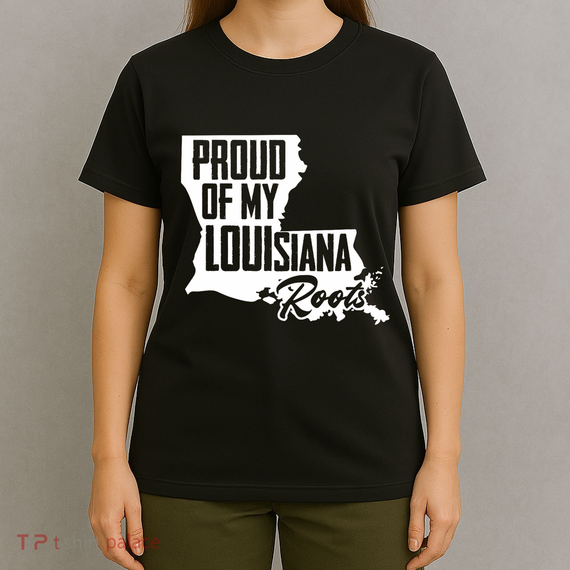 Proud Of My Louisiana Root American Louisiana Crawfish Cajun T-Shirt