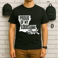 Proud Of My Louisiana Root American Louisiana Crawfish Cajun T-Shirt thumb 6