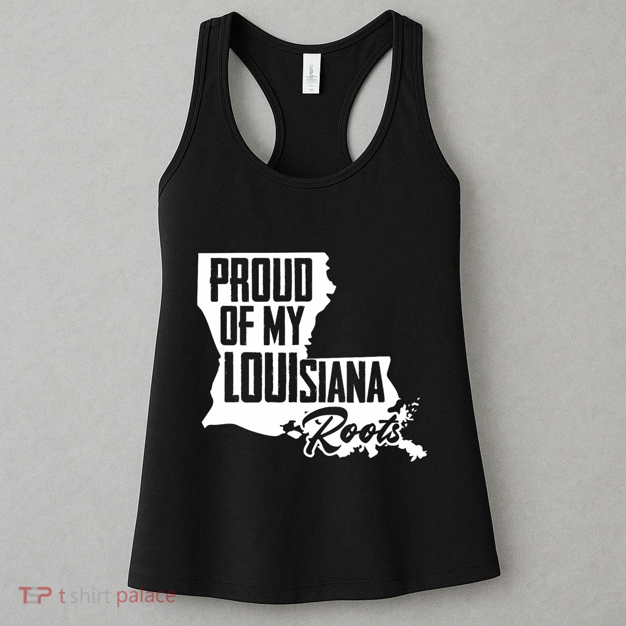 Proud Of My Louisiana Root American Louisiana Crawfish Cajun Women's Tank Top