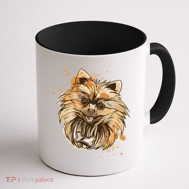 Pomeranian Dog Coffee Mug back