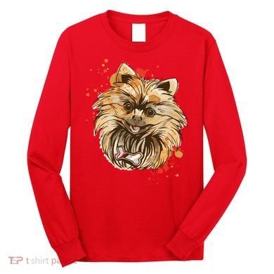Pomeranian Dog Long Sleeve Shirt