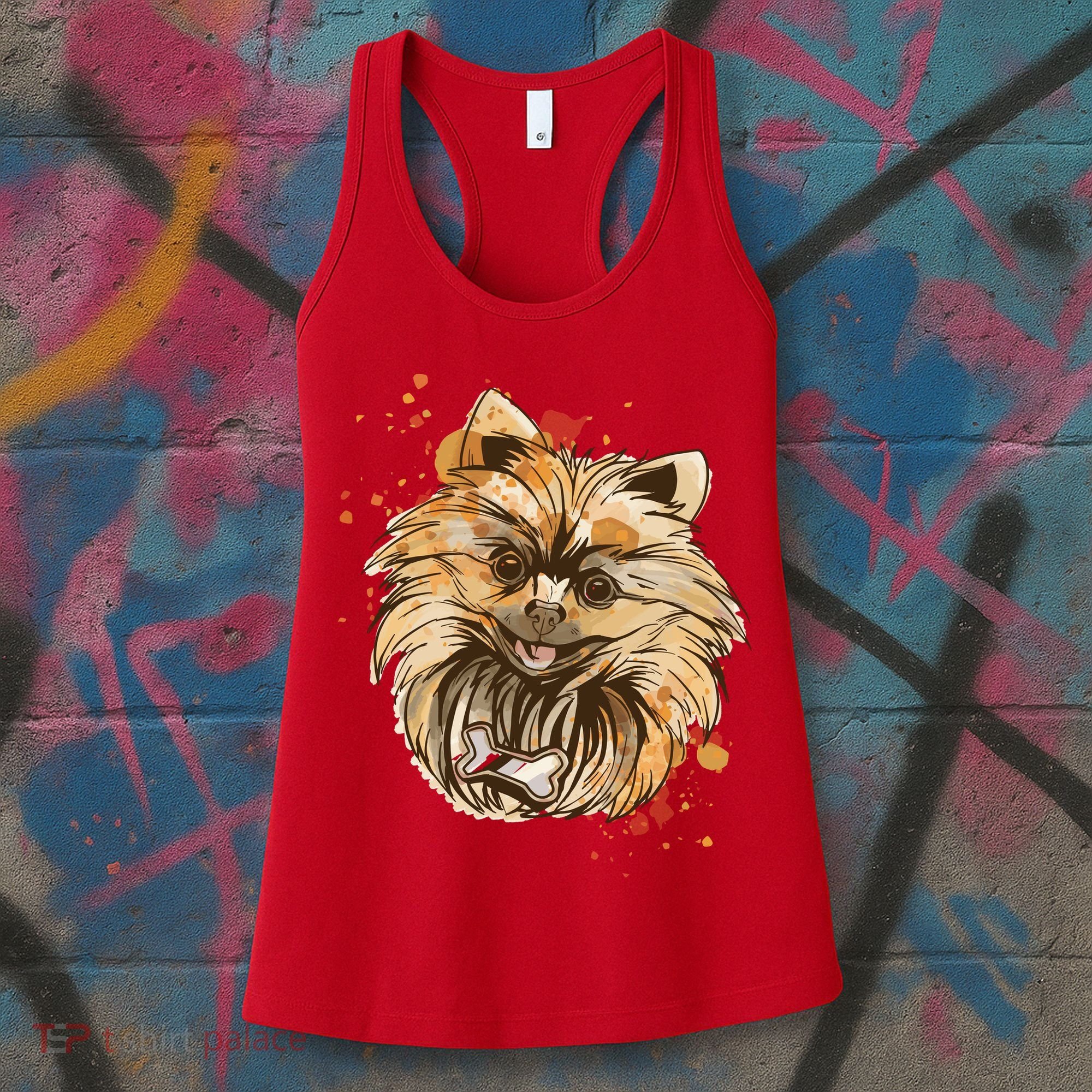 Pomeranian Dog Women's Tank Top