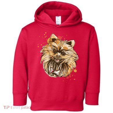 Pomeranian Dog Toddler Hoodie