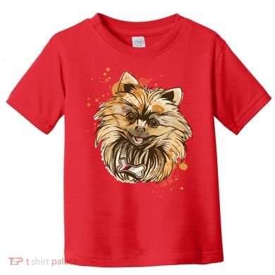 Pomeranian Dog Toddler T-Shirt