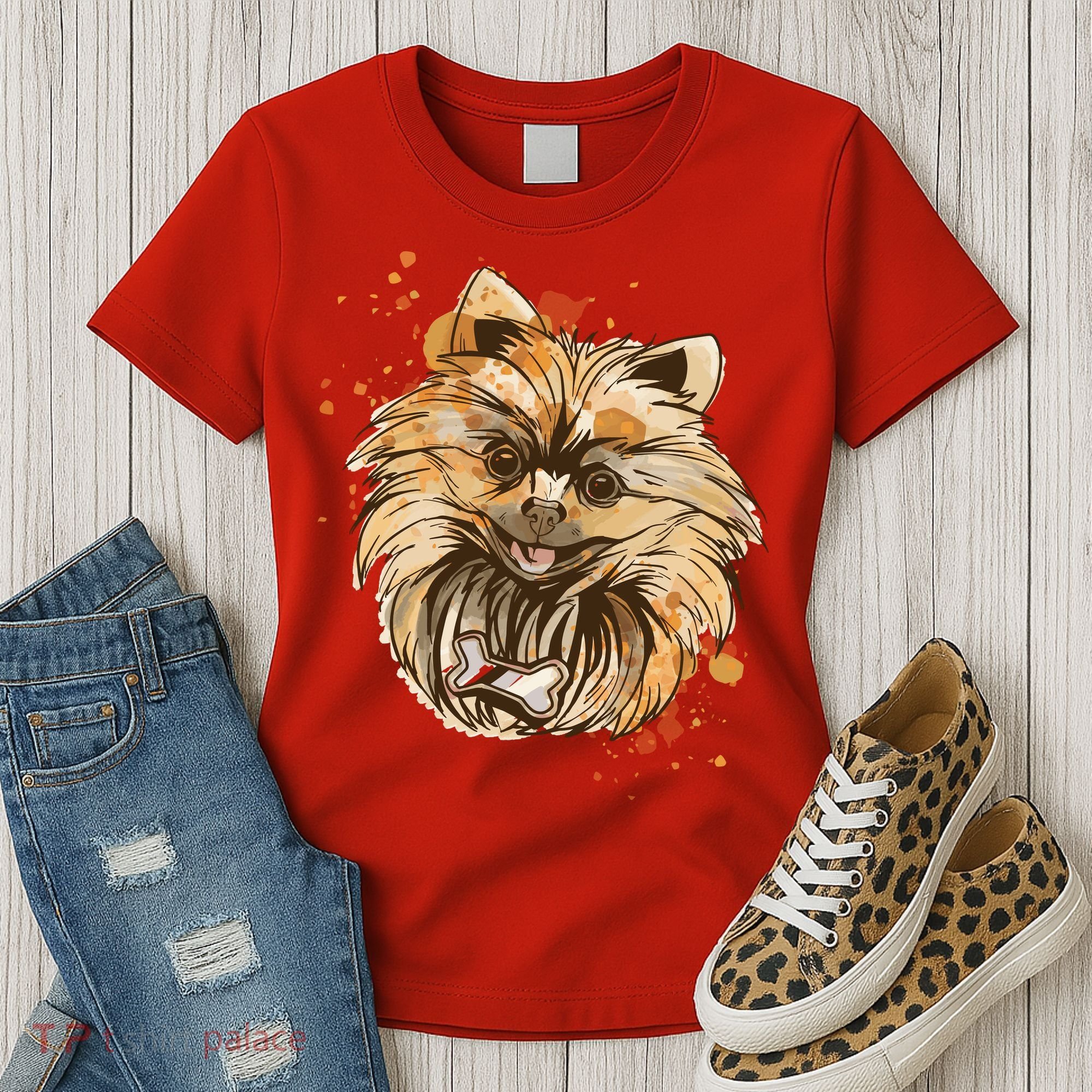 Pomeranian Dog Women's T-Shirt