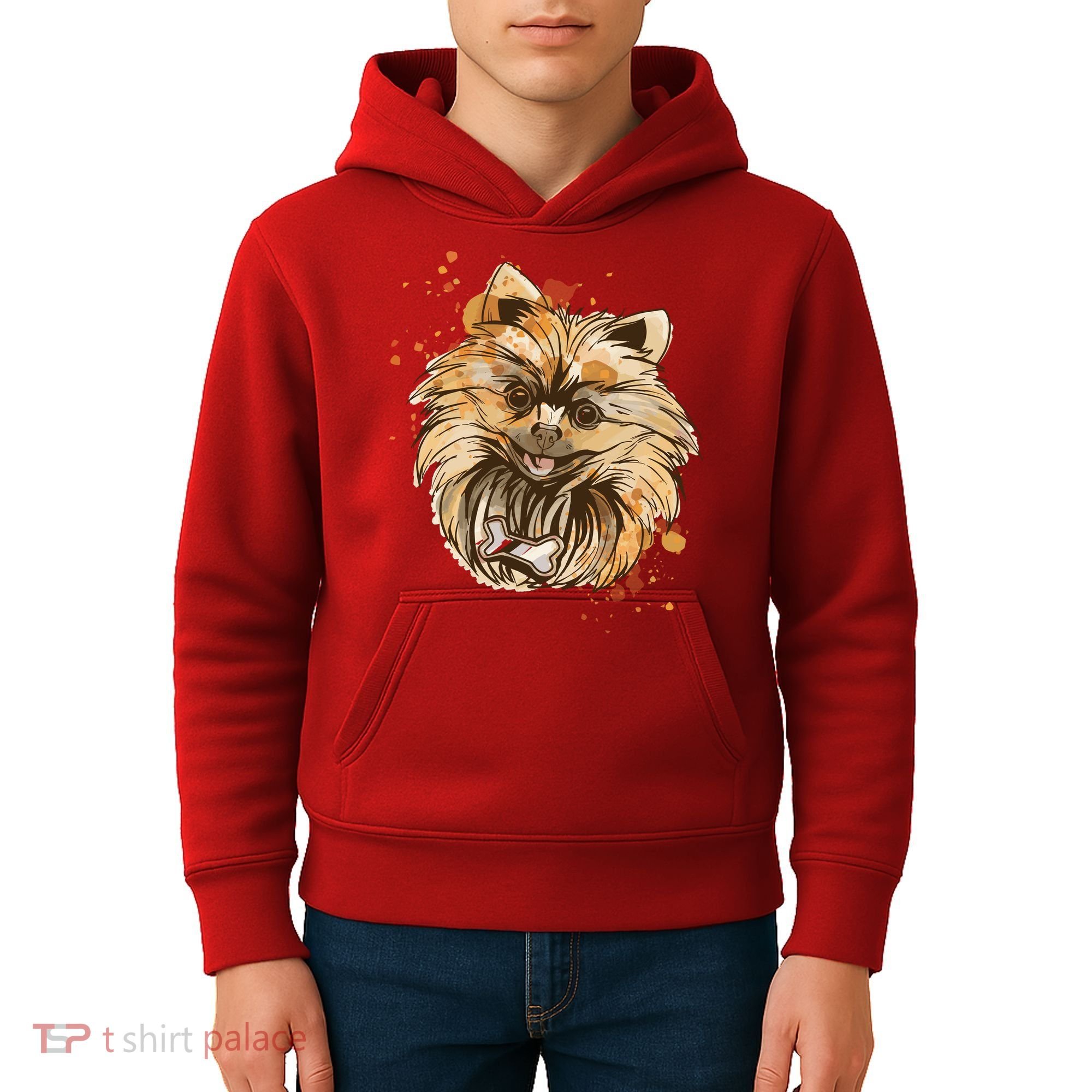Pomeranian Dog Kids Hoodie