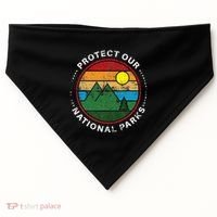 Protect Our National Parks Nature Lover National Parks USA-Made Doggie Bandana thumb 0