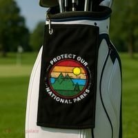 Protect Our National Parks Nature Lover National Parks Golf Towel thumb 2