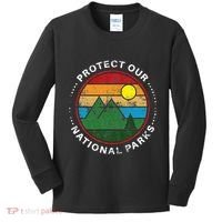 Protect Our National Parks Nature Lover National Parks Kids Long Sleeve Shirt thumb 0