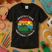 Protect Our National Parks Nature Lover National Parks Kids T-Shirt thumb 3