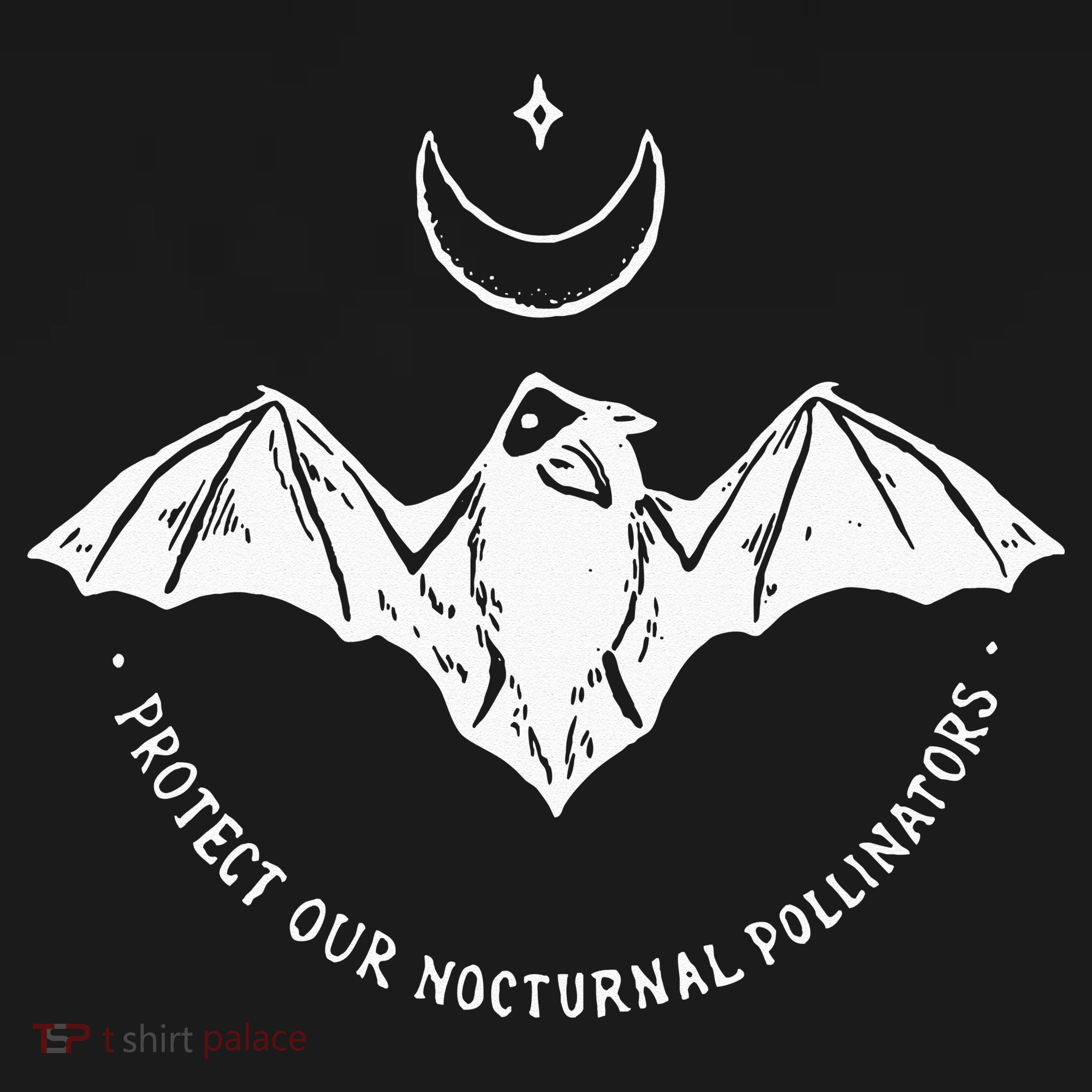 Protect Our Nocturnal Polalinators Bat With Moon Halloween Polo