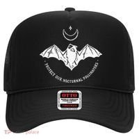 Protect Our Nocturnal Polalinators Bat With Moon Halloween Hat thumb 0