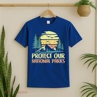 Protect Our National Parks Vintage Outdoor Camping Gift T-Shirt thumb 2