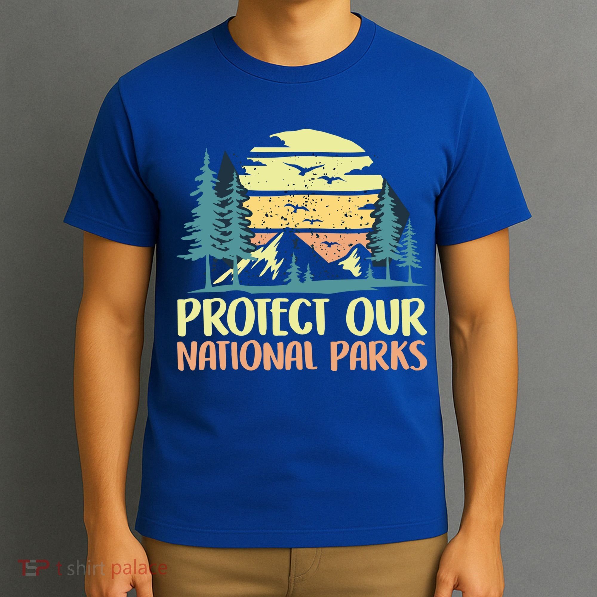 Protect Our National Parks Vintage Outdoor Camping Gift T-Shirt