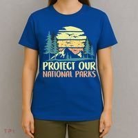 Protect Our National Parks Vintage Outdoor Camping Gift T-Shirt thumb 4
