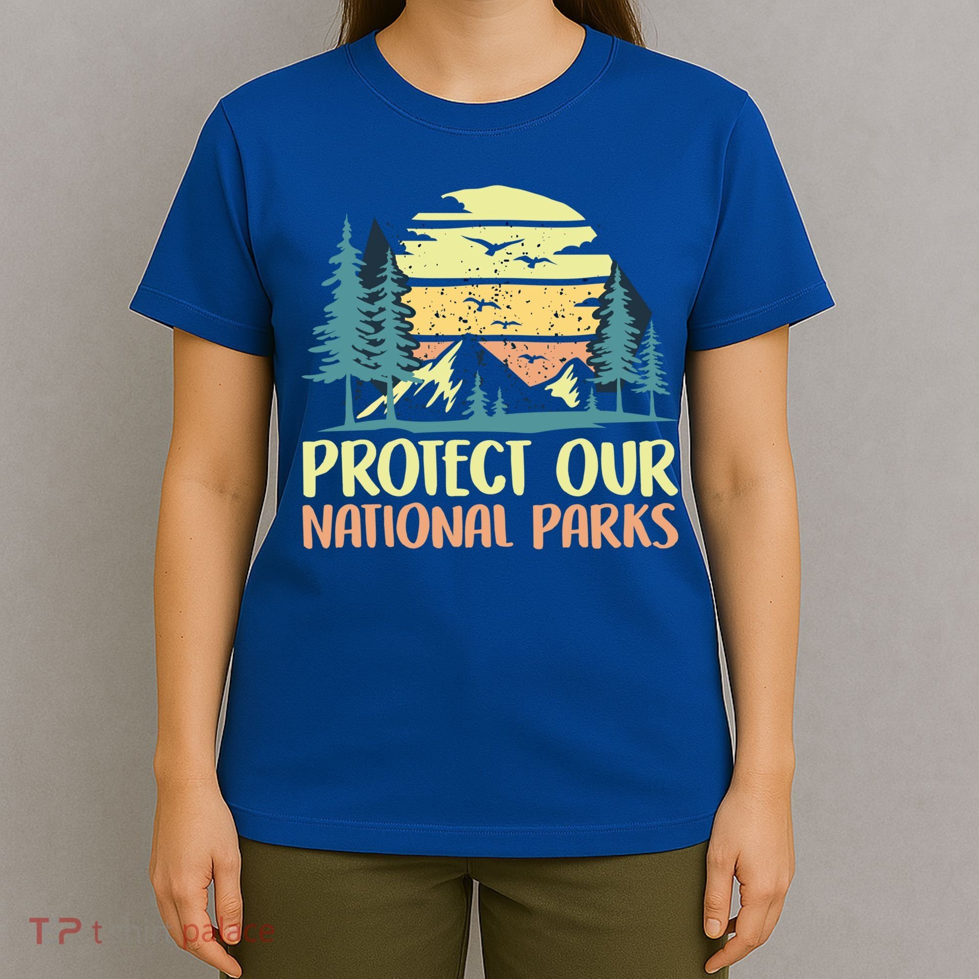 Protect Our National Parks Vintage Outdoor Camping Gift T-Shirt