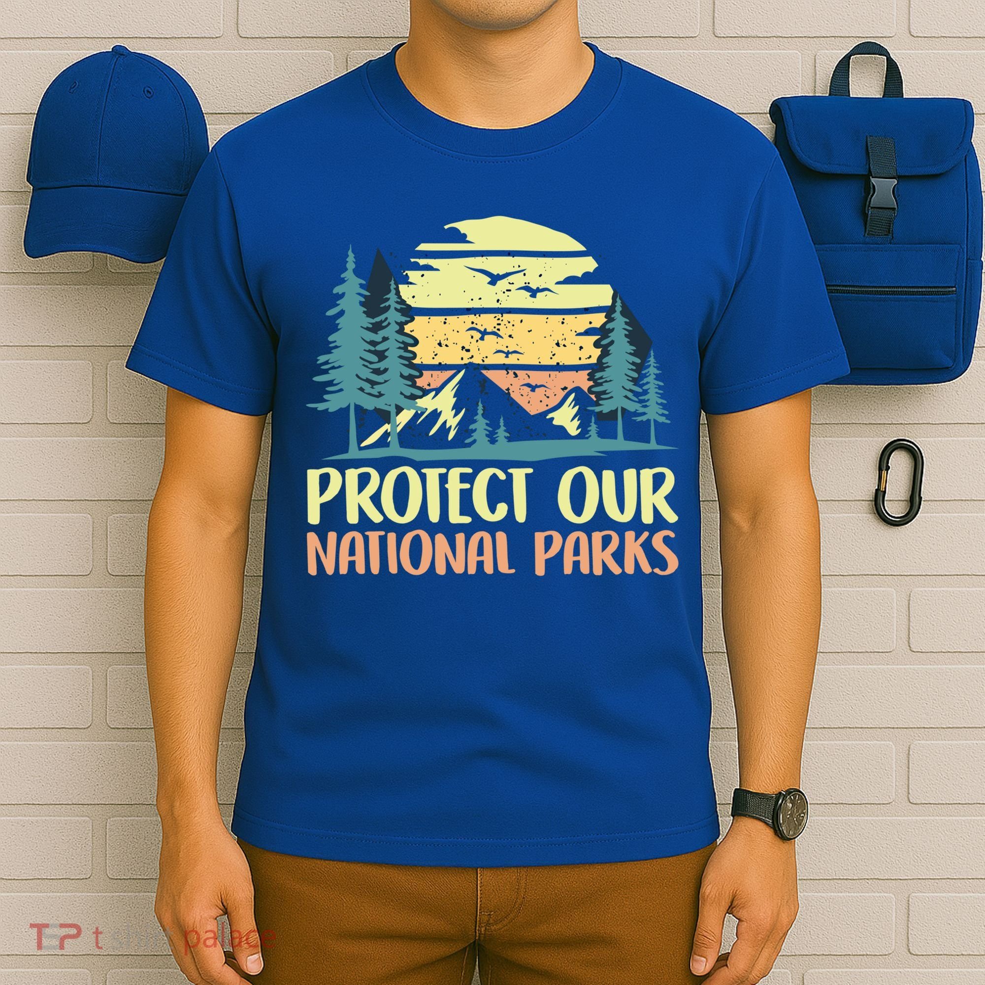 Protect Our National Parks Vintage Outdoor Camping Gift T-Shirt