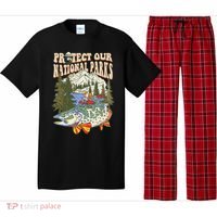 Protect Our National Parks Defund Bear Parks Not Profits Pajama Set thumb 0