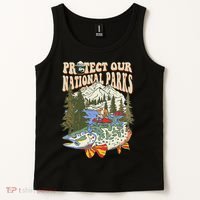 Protect Our National Parks Defund Bear Parks Not Profits Tank Top thumb 2
