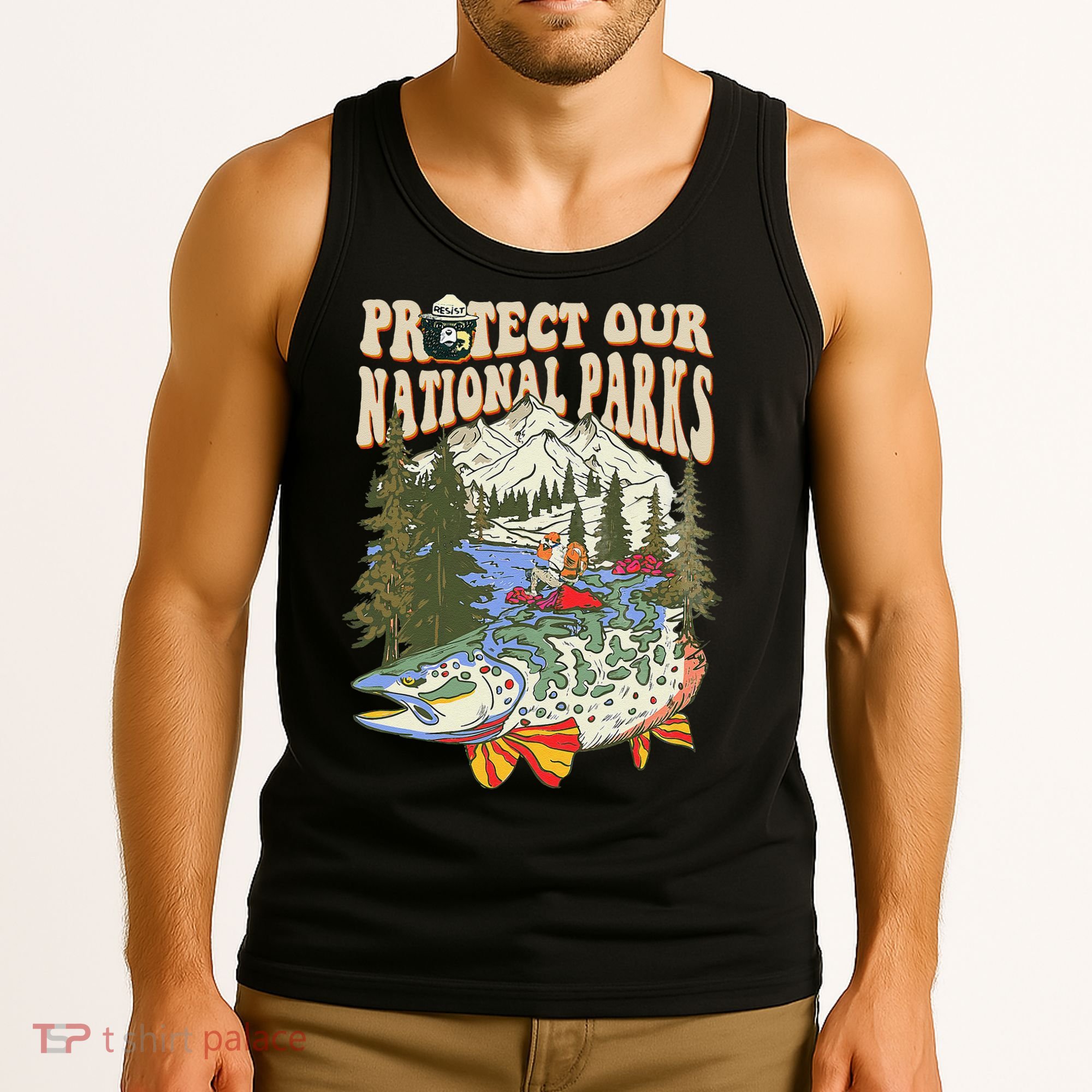 Protect Our National Parks Defund Bear Parks Not Profits Tank Top