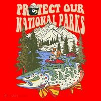 Protect Our National Parks Defund Bear Parks Not Profits Santa Hat thumb 1