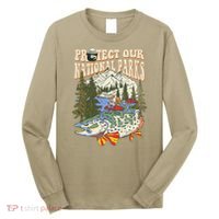 Protect Our National Parks Defund Bear Parks Not Profits Long Sleeve Shirt thumb 0