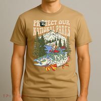 Protect Our National Parks Defund Bear Parks Not Profits T-Shirt thumb 3