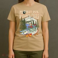 Protect Our National Parks Defund Bear Parks Not Profits T-Shirt thumb 4