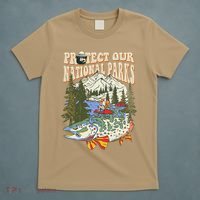 Protect Our National Parks Defund Bear Parks Not Profits T-Shirt thumb 5