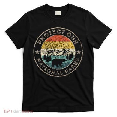 Protect Our National Parks Retro Hiking T-Shirt