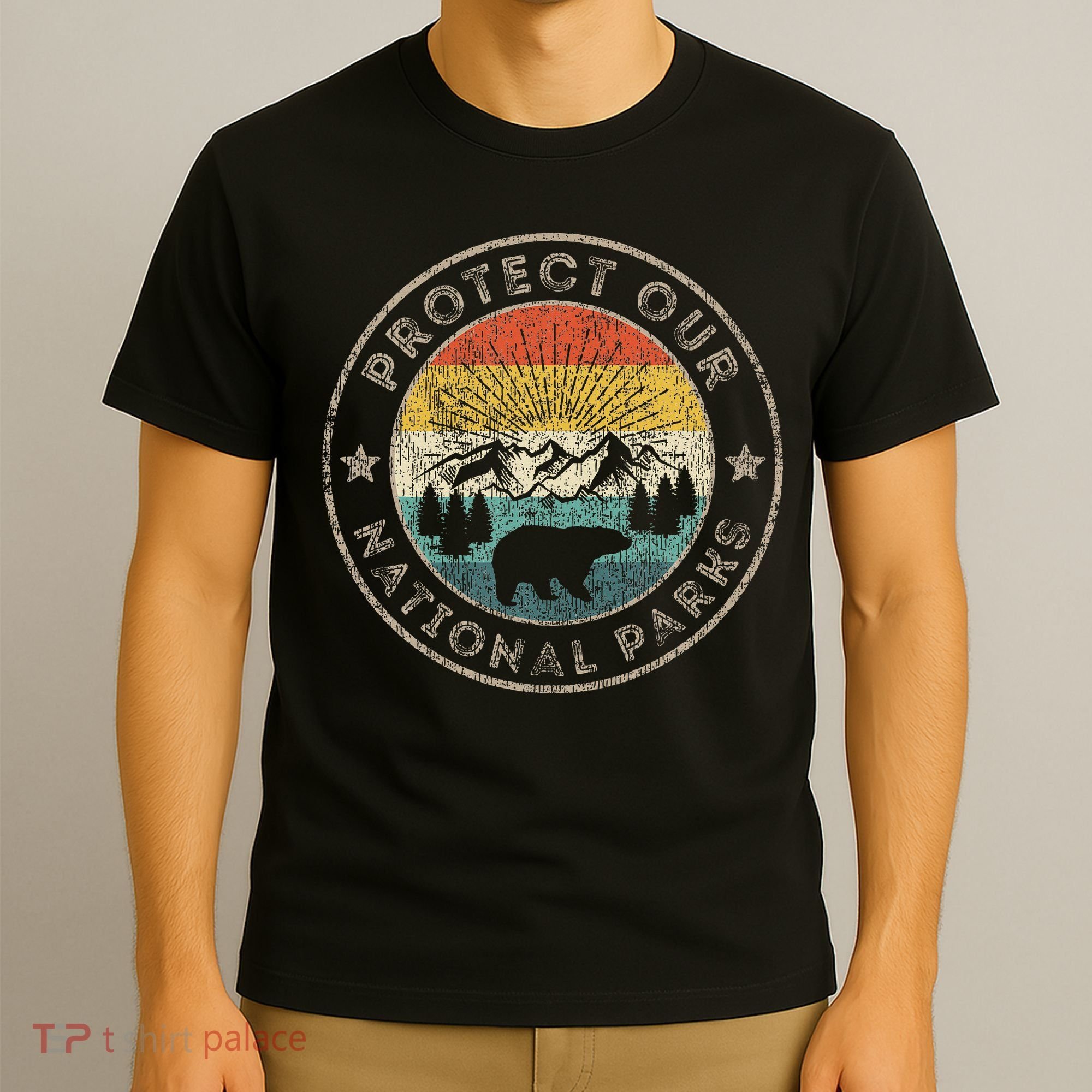 Protect Our National Parks Retro Hiking T-Shirt