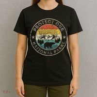 Protect Our National Parks Retro Hiking T-Shirt thumb 4