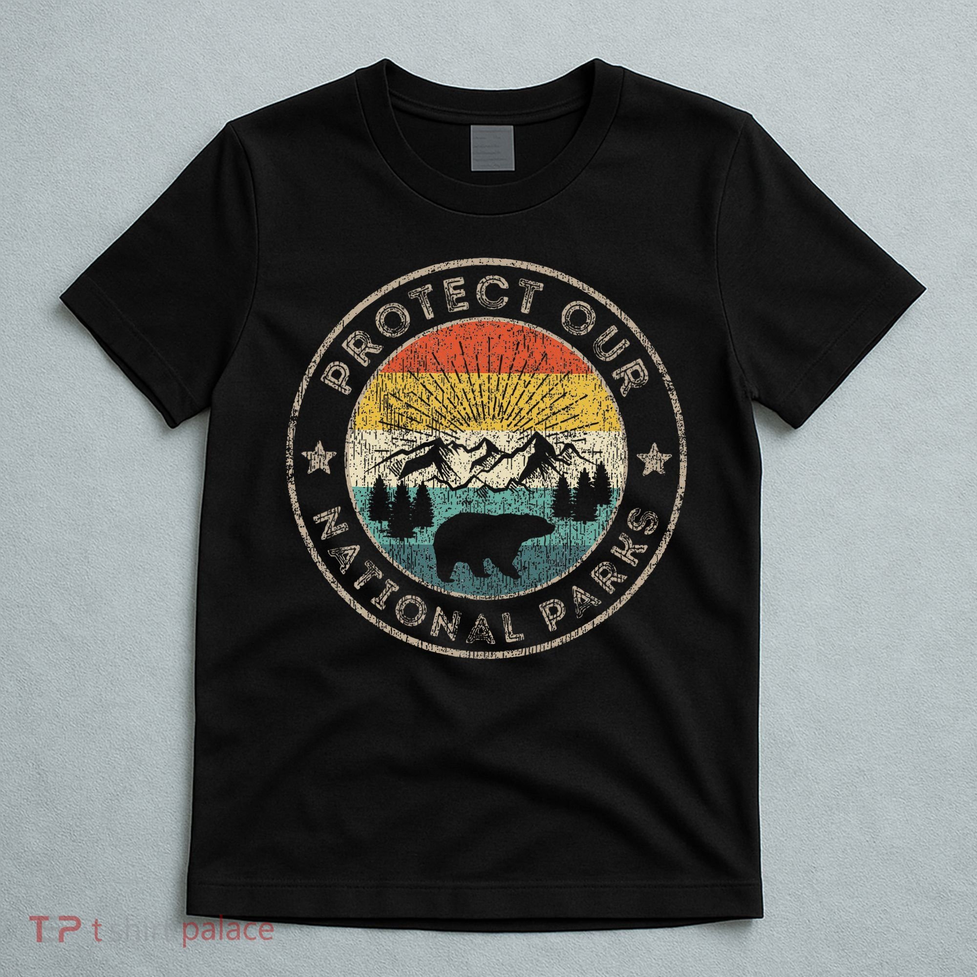 Protect Our National Parks Retro Hiking T-Shirt