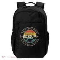 Protect Our National Parks Retro Hiking Backpack thumb 0