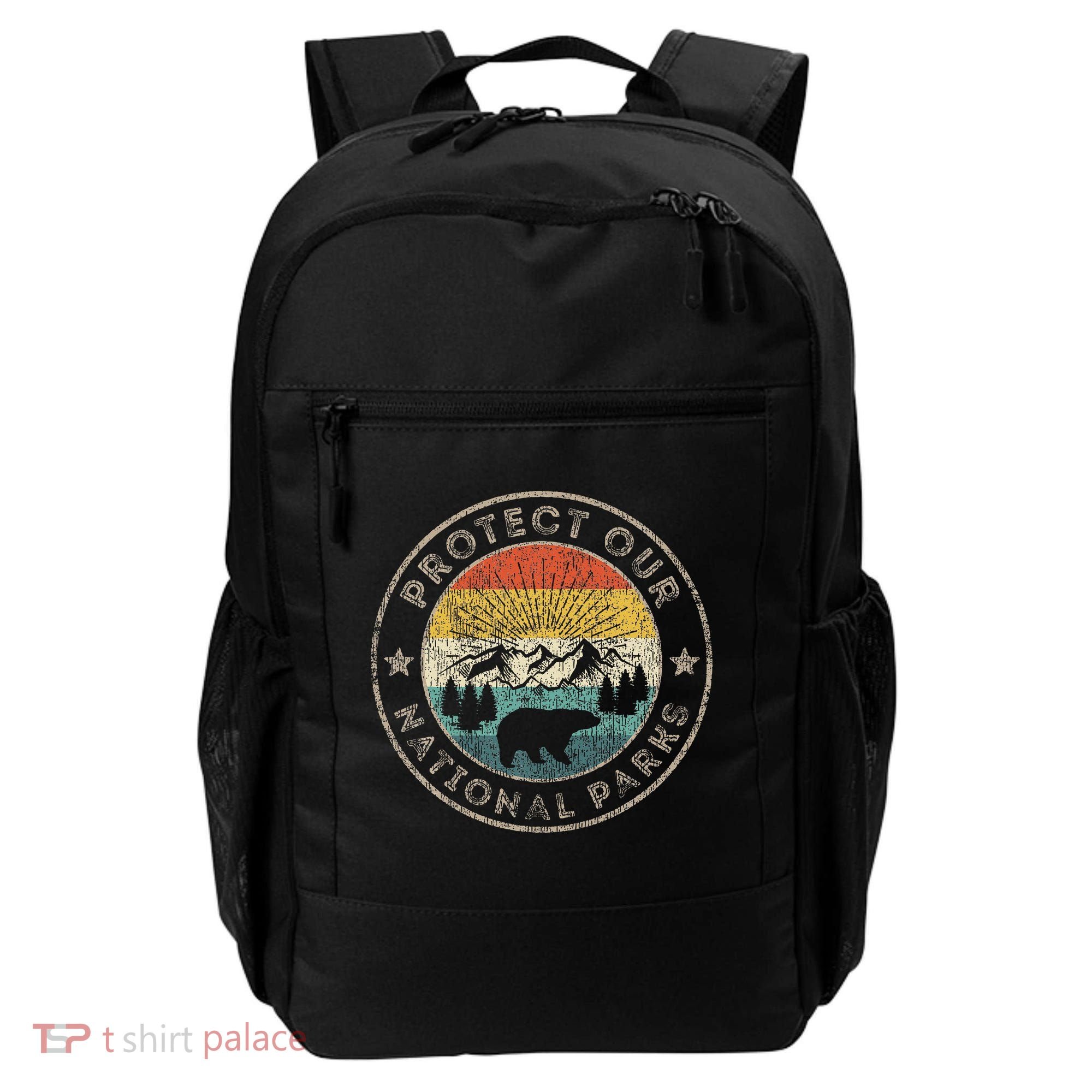 Protect Our National Parks Retro Hiking Backpack