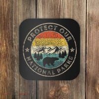 Protect Our National Parks Retro Hiking Coaster thumb 0