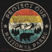 Protect Our National Parks Retro Hiking Women's Hoodie thumb 2