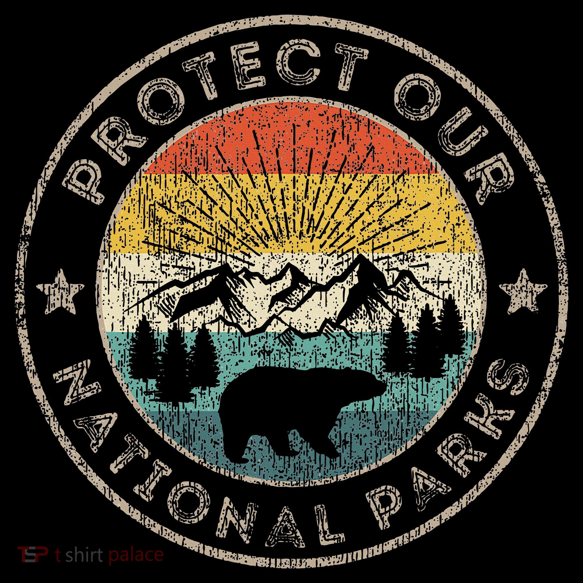 Protect Our National Parks Retro Hiking Women's Hoodie