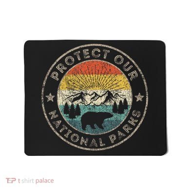 Protect Our National Parks Retro Hiking Mousepad