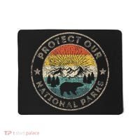 Protect Our National Parks Retro Hiking Mousepad thumb 0