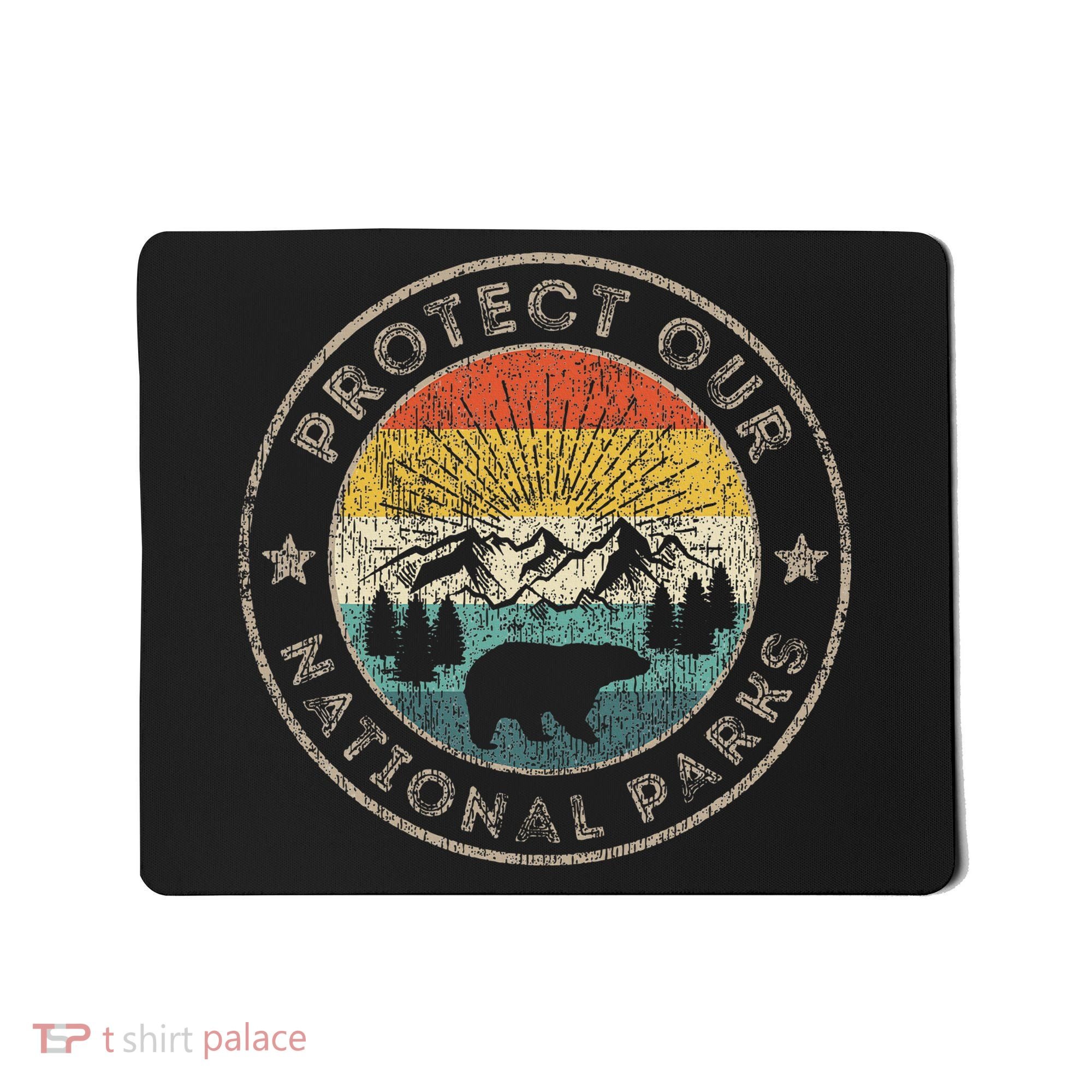 Protect Our National Parks Retro Hiking Mousepad